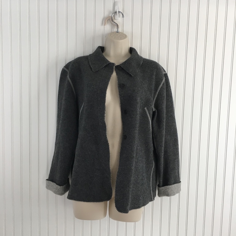 🔥Sale emanuel ungaro Wool Blend Jacket Coat